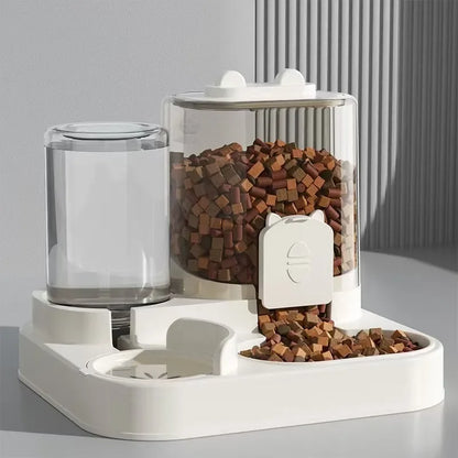 Automatic Pet Feeder and Water Fountain Combo