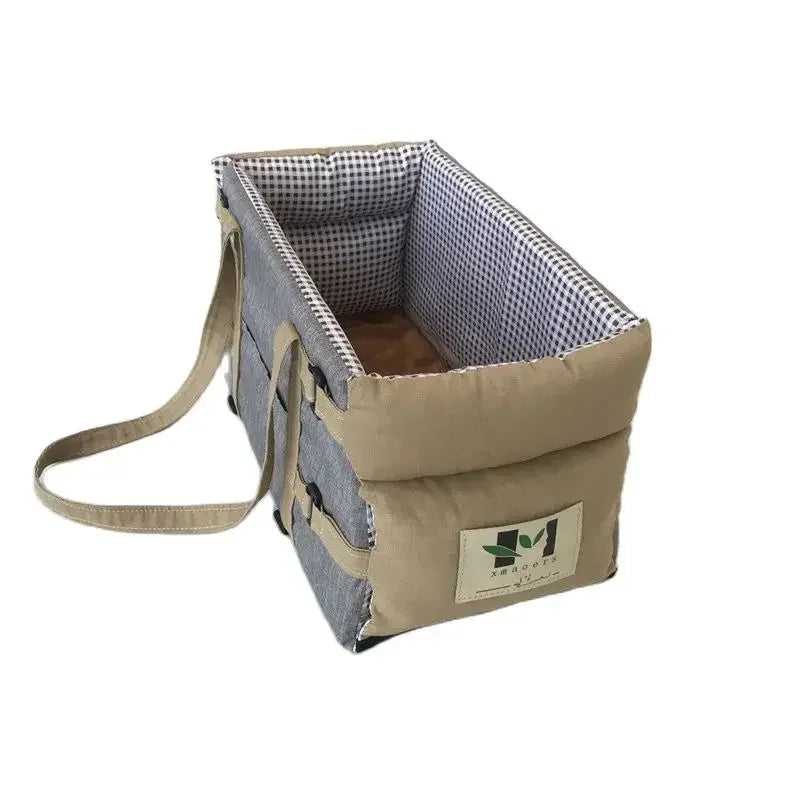 Dog & Cat Car Console Seat with Safety Tether