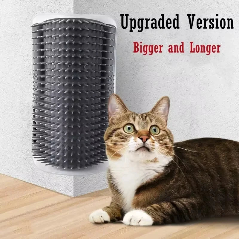 Adhesive cat relaxation self-service beauty device with massage comb