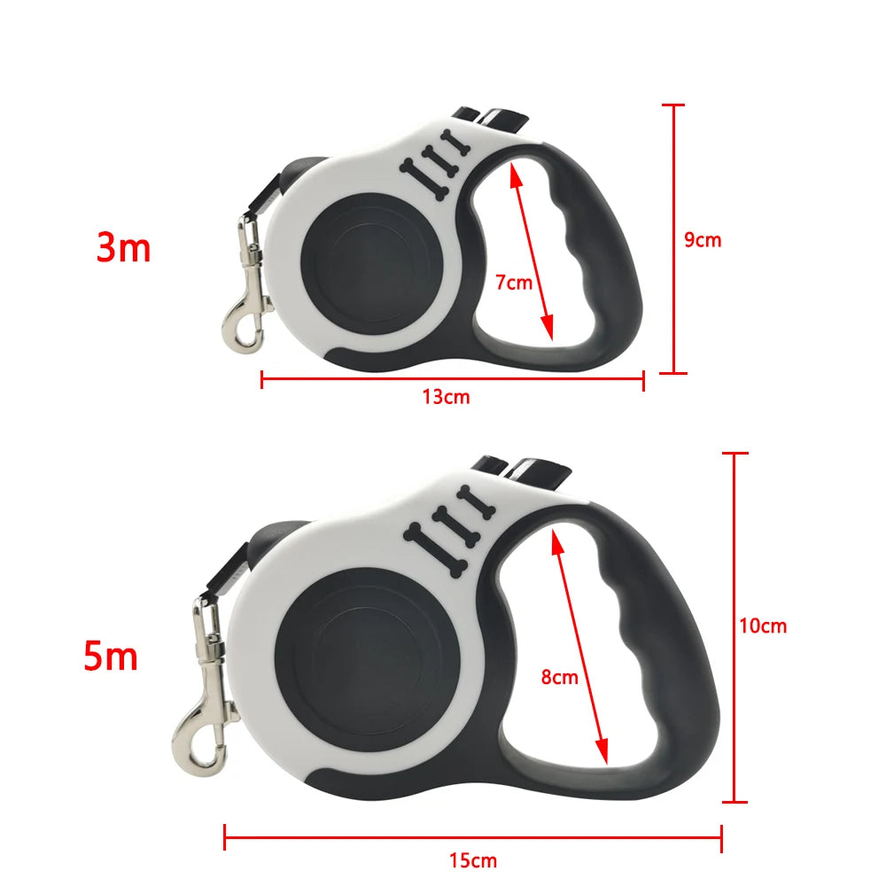 3m 5m Dog Leash Strong Nylon Puppy Lead For Small Medium Large Dogs