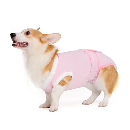 Soft and non-restrained pet licking protective clothing for postoperative recovery period