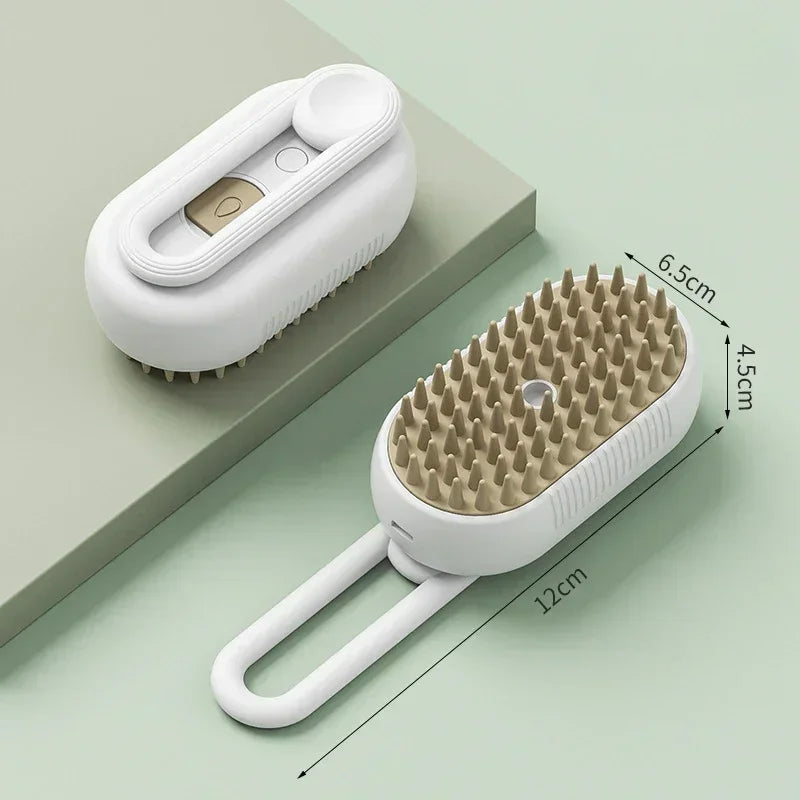 Steamy Pet Brush for Shedding & Grooming