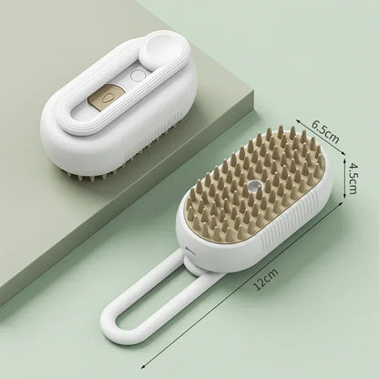 Steamy Pet Brush for Shedding & Grooming