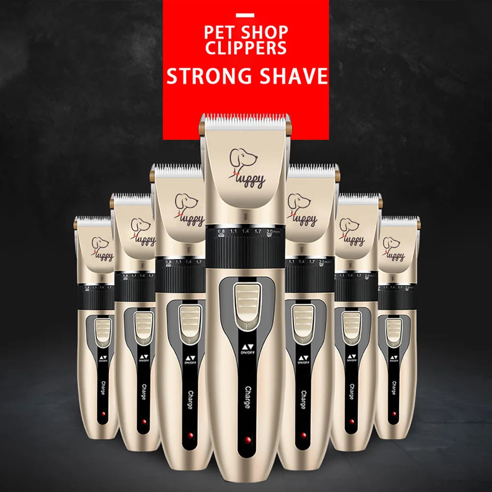 Rechargeable Pet Hair Trimmer & Grooming Kit