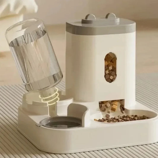 Automatic Pet Feeder and Water Fountain Combo