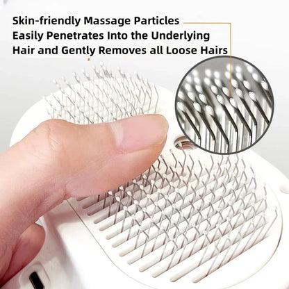 Steamy Pet Brush for Shedding & Grooming