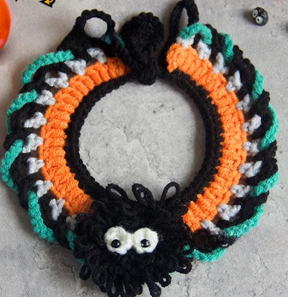 Handwoven Halloween Bandana for Pets