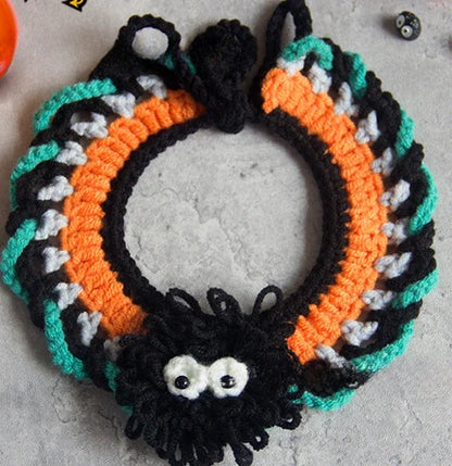 Handwoven Halloween Bandana for Pets