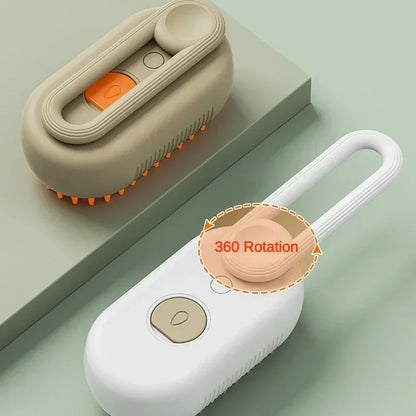 Steamy Pet Brush for Shedding & Grooming