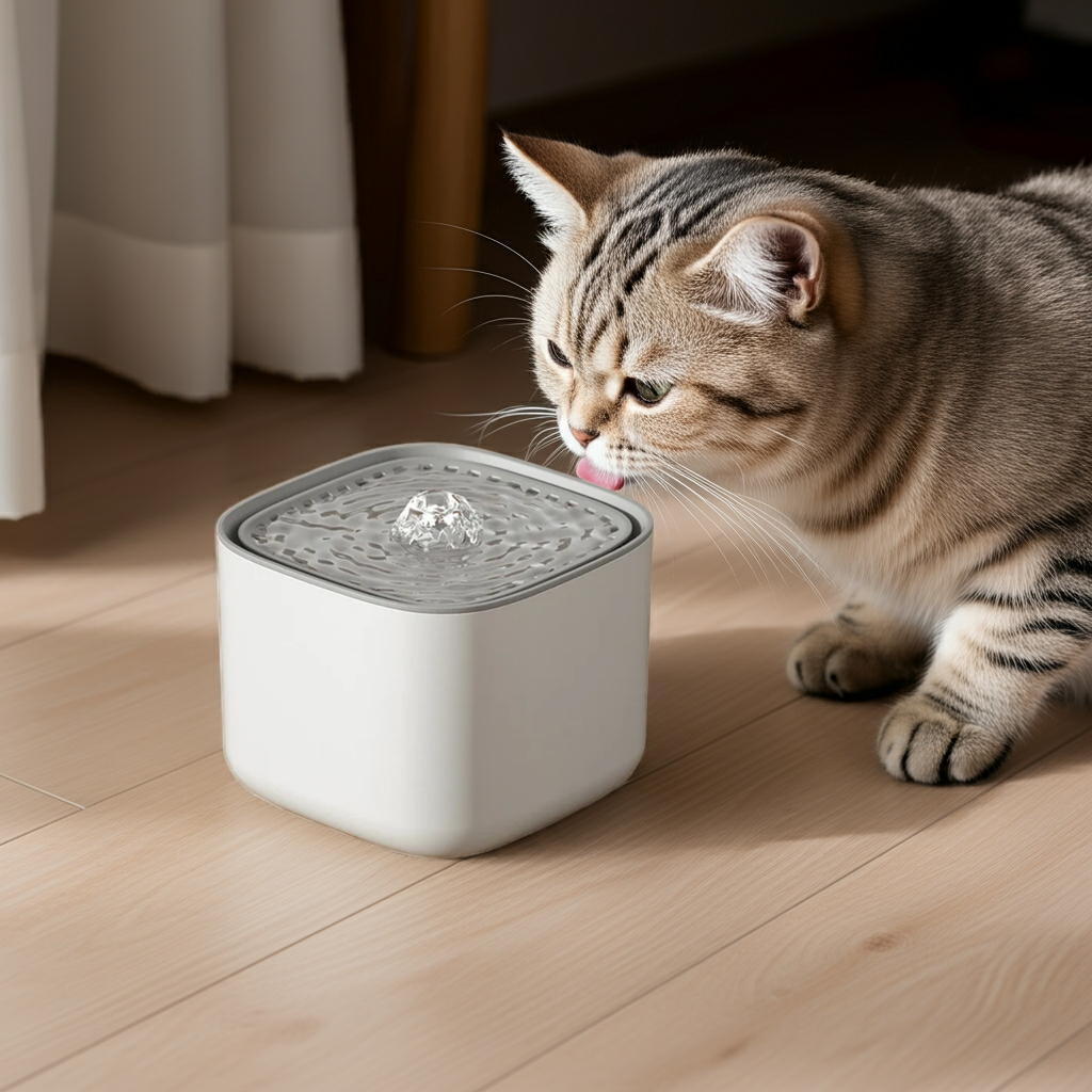 3L Electric Silent Cat Drinker with Automatic Circulation and Filtration